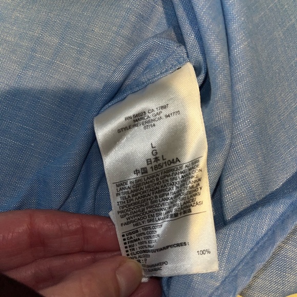 Gap men’s large chambray button down - Picture 8 of 11